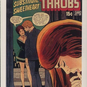Romance Pulp, Heart Throbs, Substitut Sweetheart, Camp, Rétro, Teen, Carte postale R100490