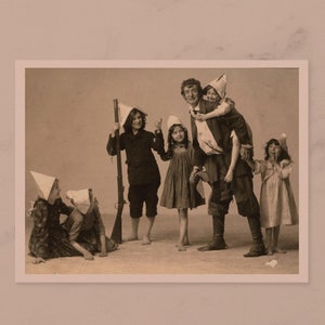 Rip Van Winkle et les enfants, Carte postale moderne vintage 1904 Repro Z233472