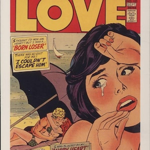 Romance Pulp, Young Love, Born Loser, Angry Heart, Camp, Rétro, Teen, Carte postale R100498