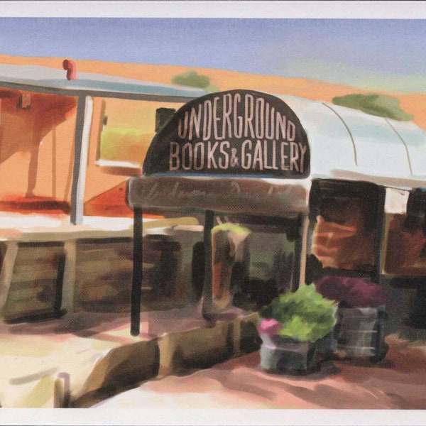 Bookstore, Underground Books, Coober Pedy, South Australia, Modern Postcard R001580