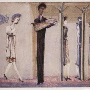 Art moderne, Mark Rothko, Underground Fantasy des années 1940, artiste américain, carte postale inutilisée vintage 1998 R001679