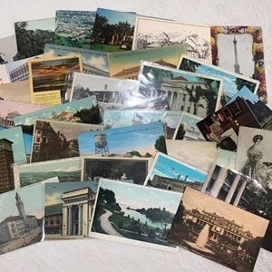 Vintage Postcard Lot: 74 Original Antique Ephemera, Mixed Themes