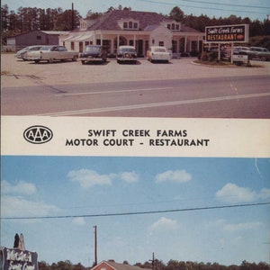 Petersburg, Virginie, Virginie, New Swift Creek Motel, Swift Creek Farms, inutilisé, vers les années 1950, carte postale ancienne originale VA001547