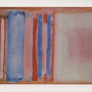 Art moderne, Mark Rothko, n° 7 ou n° 11, 1949, artiste américain, carte postale non utilisée vintage 1998 R001684