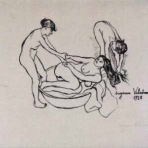 Art, Suzanne Valadon, Women, 1895, Anti-trafficking,  GivingCard, Greeting Card NCC006