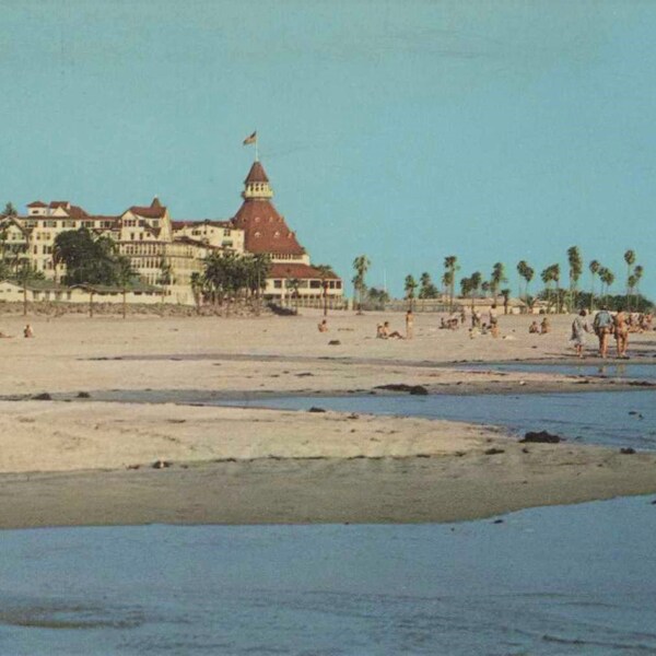 San Diego CA, California, Hotel Coronado, 1966, Color Chrome, Original Vintage Postcard CA8751