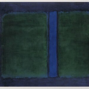 Art moderne, Mark Rothko, Sans titre 1957, artiste américain, carte postale non utilisée vintage 1998 R001683