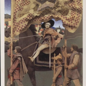 Maxfield Parrish - Dies Irae (1902) - Reproduction de carte postale de 1995 non utilisée - R001262