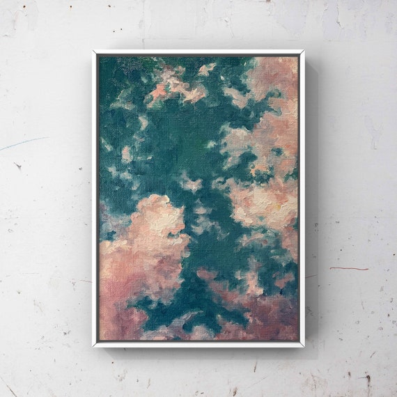 油絵 海 雲 紫 油絵 海 雲 紫