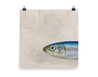 Print of Original Fish Oil Painting