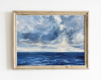 Original Work, Not a Print, Oil on Canvas, Original Painting, Lake Landscape 8x10 inches