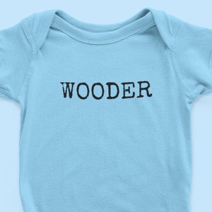 Wooder Philadelphia Baby One piece - Crewneck Sweatshirt - T-Shirt - Tote bag - Funny Shirt Idea - Philly Holiday Gift - FREE SHIPPING!