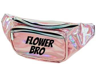 pink metallic fanny pack