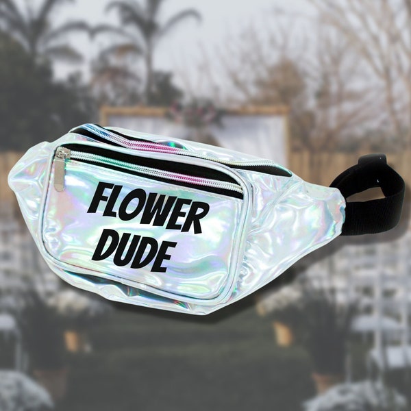Flower Dude Personalized Fanny Packs | Flower Man Waist bag | The Flower Guy Fanny Pack | Flower Boy | Fully Customizable