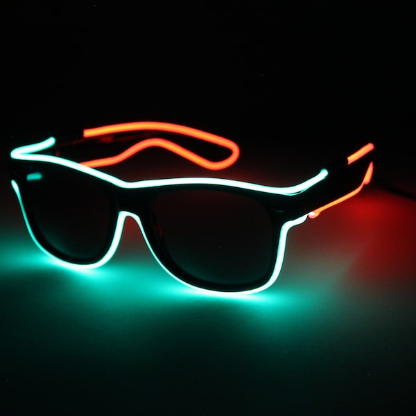 Multicolored Glow Sunglasses - FREE U.S. Shipping!