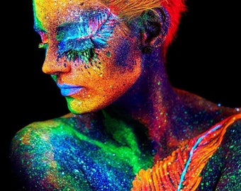 Holographic Fine Face & Body Glitter Gels - 0.34 / 10ml tubes