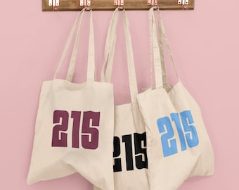 215 Tote Bag - T-shirt - Sweatshirt - Baby Outfit - Unisex - Philly Area Code Shirt - Philadelphia Gift - FREE SHIPPING!