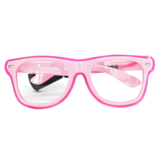 Pink glow glasses deals