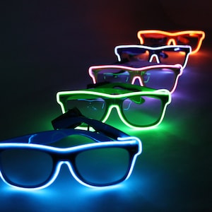 Glow Wireless Glasses - For 1 Pair - Halloween - Costume - Bachelorette - FREE U.S. Shipping!