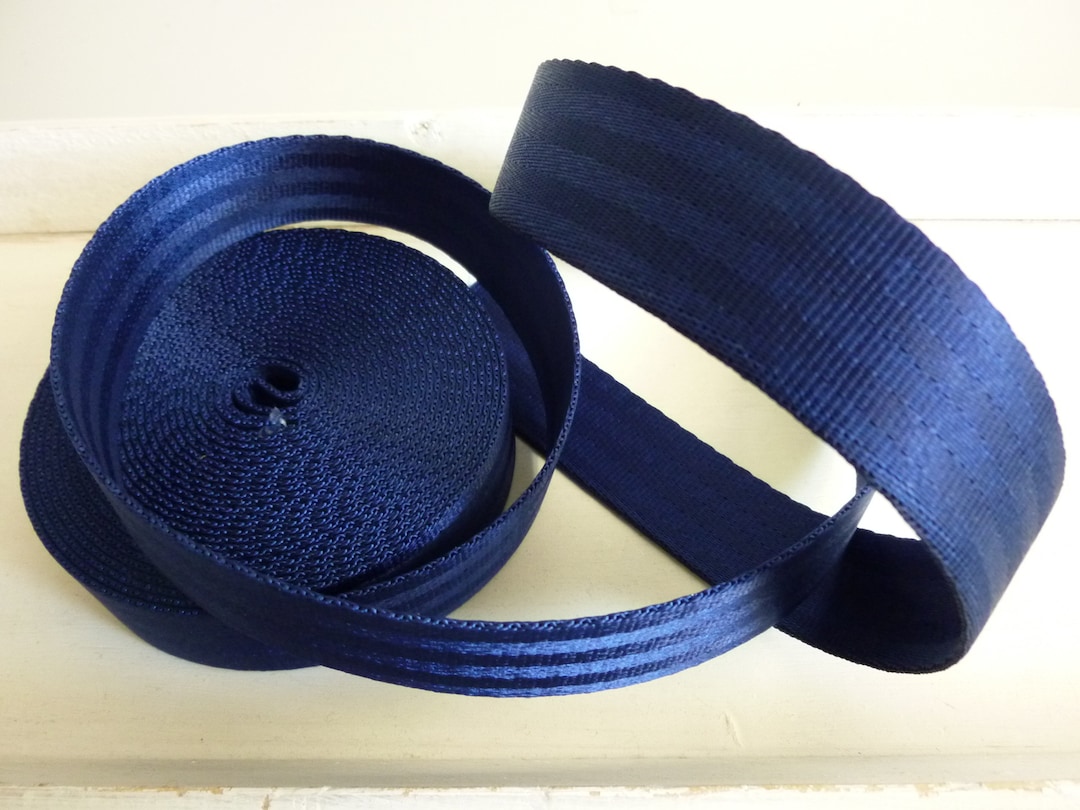 Car Webbing Dark Blue 25 Mm 235 EUR / Running Meters - Etsy
