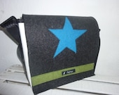 Tasche aus LKW-Plane mit auswechselbarem Deckel