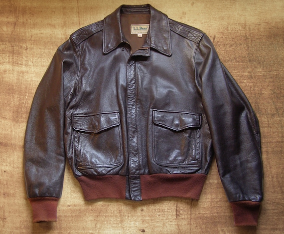70's goatskin leather A2 flight jacket by LLBean