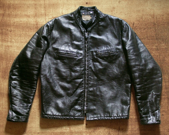 black Cafe-Racer motorcycle jacket