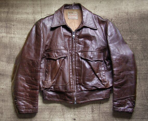 50s Cooper steerhide motorcycle jacket