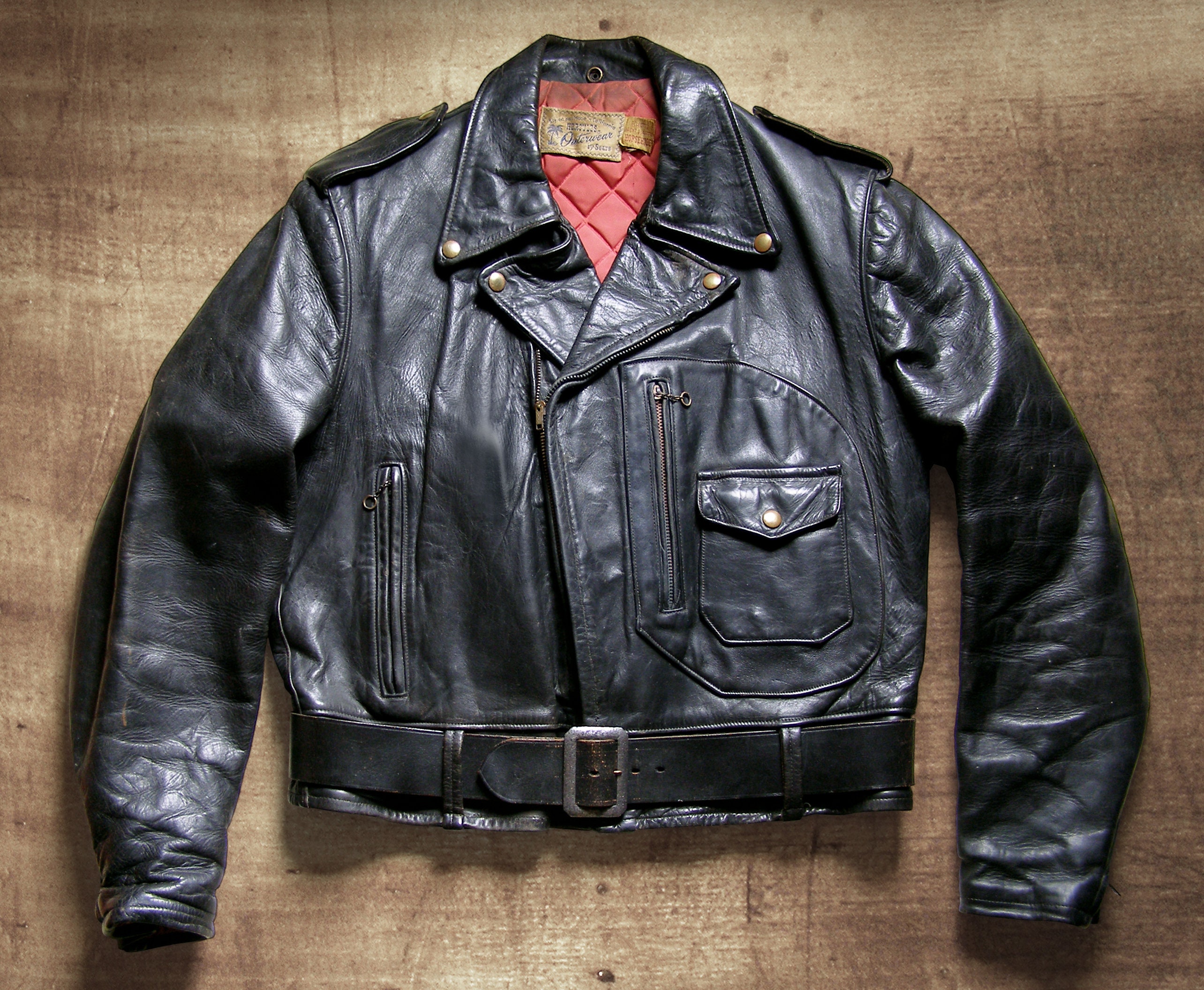 Early 50s Hercules horsehide D-pocket motorcycle jacket | Etsy