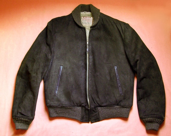 50s McGregor suede bomber jacket