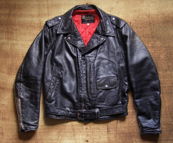 60s Sears Oakbrook D-pocket motorcycle jacket Sz 3
