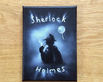 Original painting of Sherlock Holmes by Andrew acm acmart21