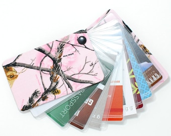 Pink Camo Wallet | Credit Card Holder | Business Card Case