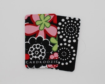 Floral ID Card Holder | Credit Card Wallet, Pocket Size, Bookbag Pouch