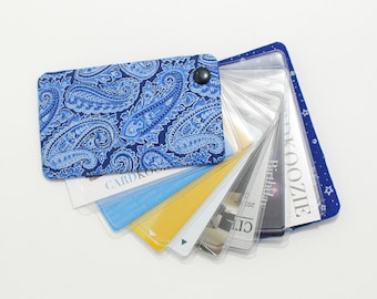 Slim Paisley Card Organizer | Credit Card, ID Holder, Pocket Wallet