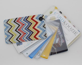 Designer Business Card Holder| Front Pocket Wallet| Slim Wallet| Chevron Spectrum by graydogg