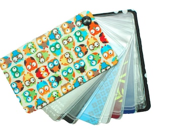 Stitched Owl, womens credit card holder by graydogg, Wise Owl
