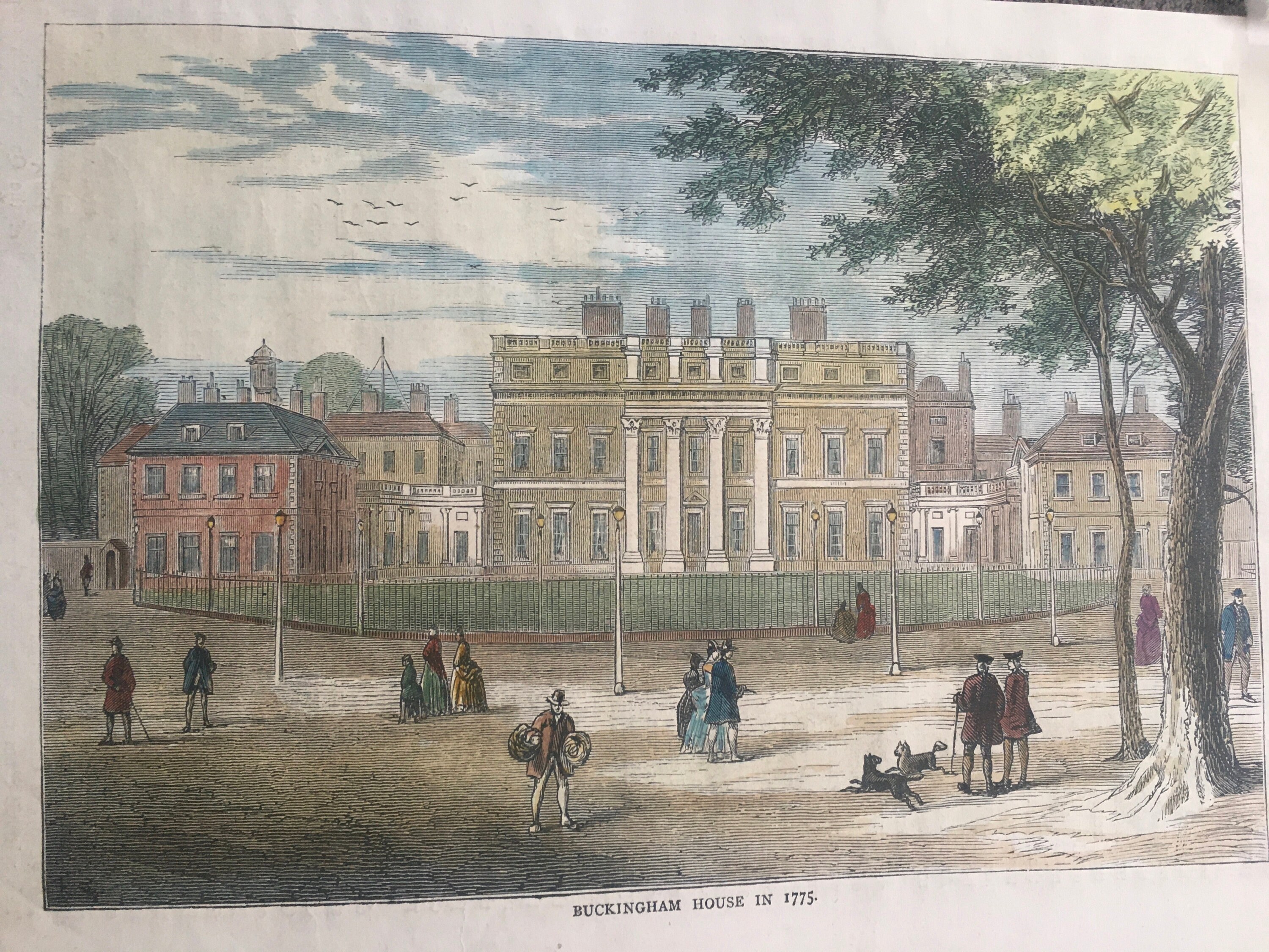 Buckingham House in 1775 Etsy