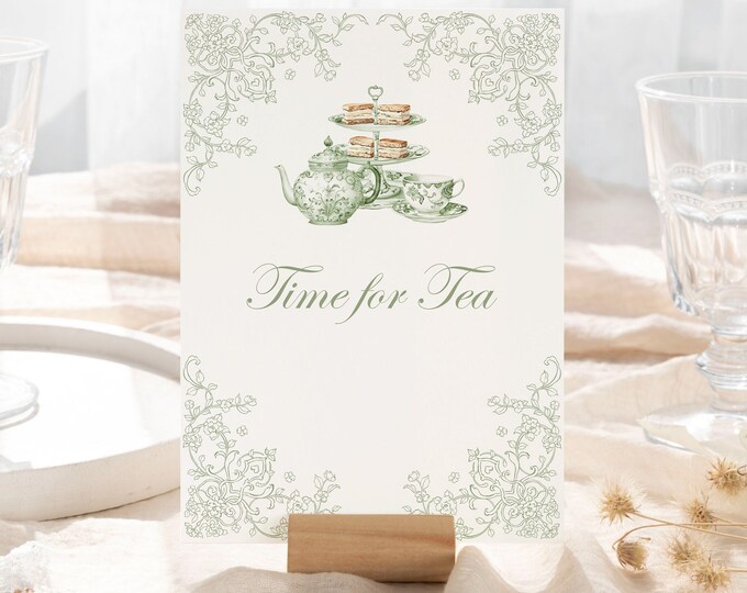 Time For Tea Sign This item is unavailable - Etsy