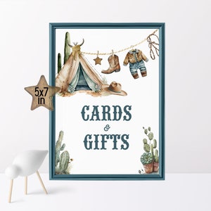 Cowboykaarten en geschenken ondertekenen Rodeo Verjaardag teken Wild west baby shower teken 1e 2e Rodeo verjaardag decor, Western verjaardagsfeestje decor