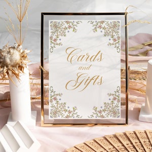 Kaarten en cadeaus bord Victoriaans trouwbord Vintage chinoiserie bloemen bord babyshower decoratie, VS1 bord vrijgezellenfeest