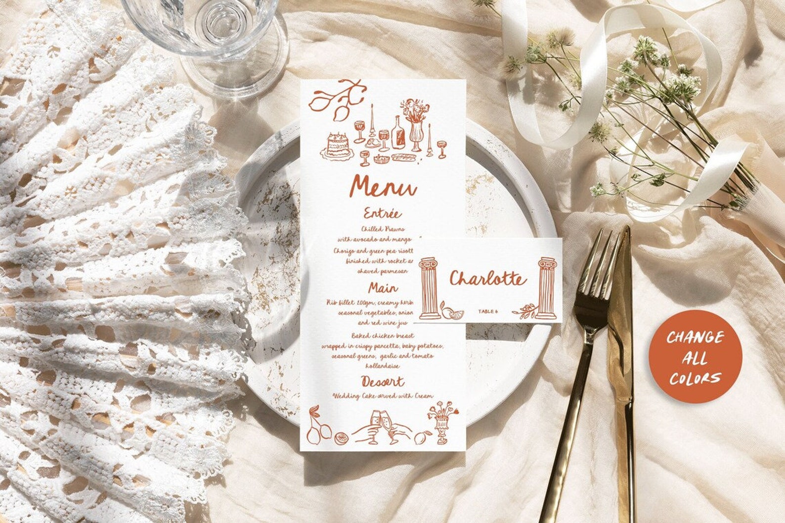 Italian Wedding Table Numbers, Mediterranean Theme Party Decor, Hand ...
