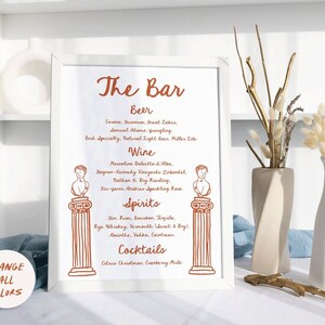 Italian Wedding Table Numbers, Mediterranean Theme Party Decor, Hand ...