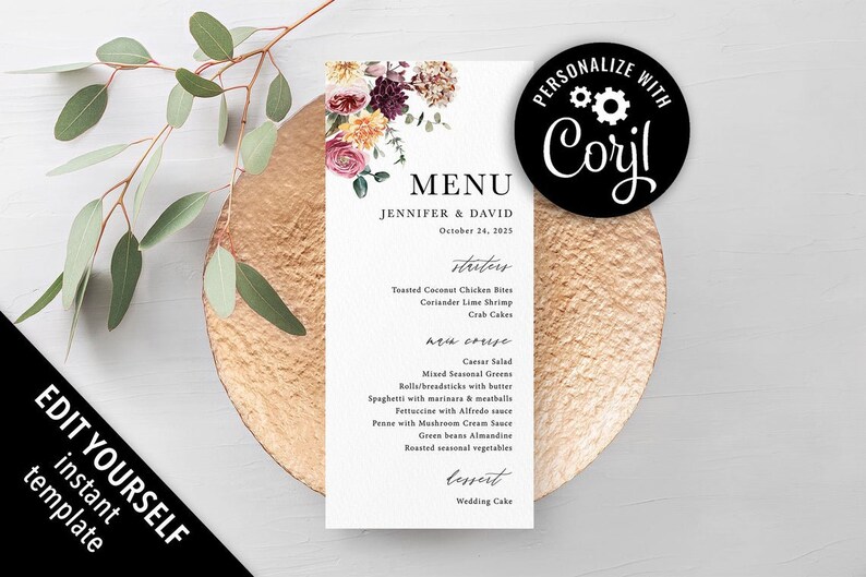Baby shower favors sign Printable favors Sign pink burgundy yellow floral wedding Favors table sign download Bridal shower sign decor
