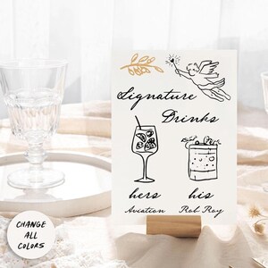 Italian Wedding Table Numbers, Mediterranean Party Decor, Hand Drawn ...
