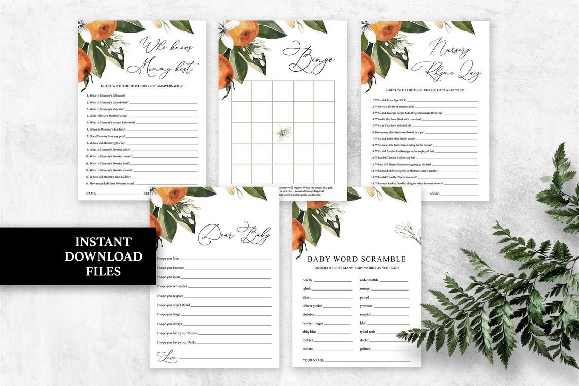 Citrus Baby Shower Welcome Sign Orange Welcome Sign Printable - Etsy