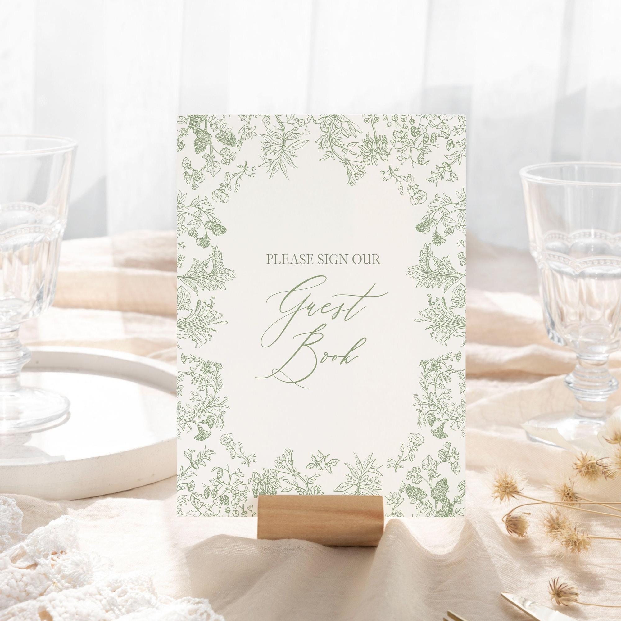 Blush Pink & White Floral Wedding Guest Book Sign U2013 Make Me