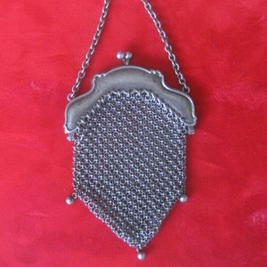 Antique Smaller Gunmetal Purse/Steampunk/Gothic image 1