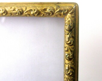 Antique brass picture frame | Etsy