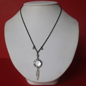 Vintage Crystal Pendant With Chain image 3